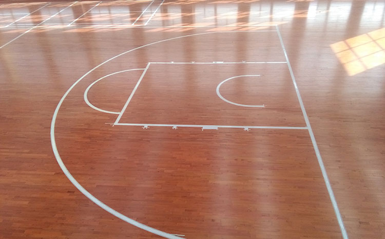 楓木羽毛球館木地板主輔龍骨結構