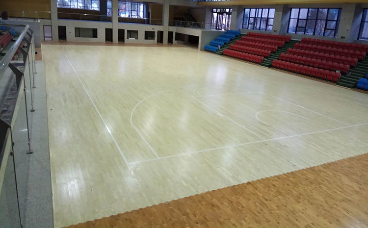 硬木企口運動體育地板雙層龍骨結構